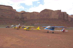 Flight line Monument Valley