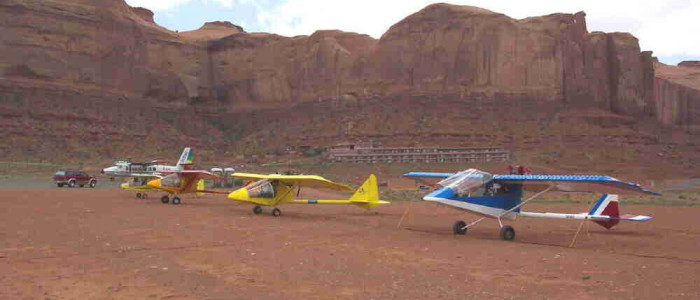 Flight line Monument Valley